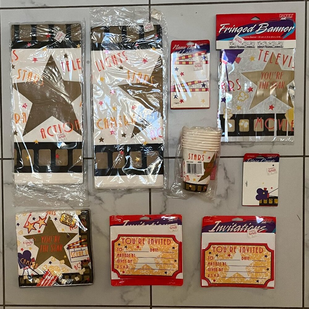 NWT - You're The Star Party Supplies